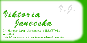 viktoria janecska business card